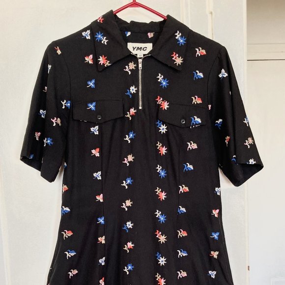 YMC Black Floral Harvest Dress - Picture 1 of 4